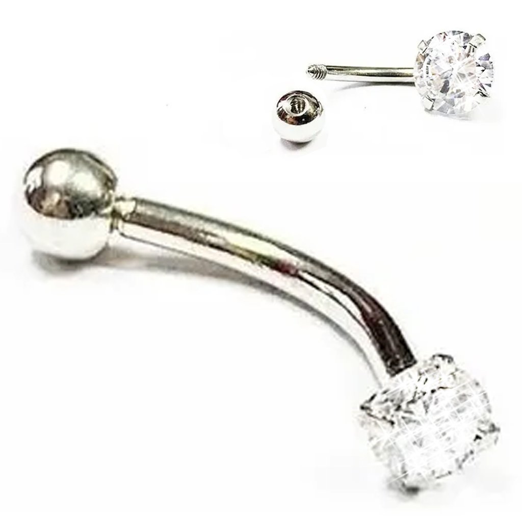 Piercing Tragus Reto Bolinha em Prata 950