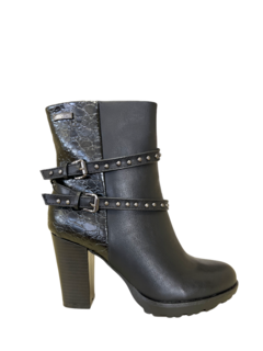 BOTA LADY STORK FLORI NEGRO