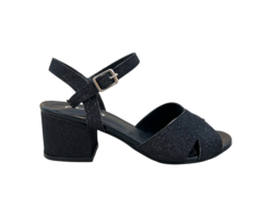 SANDALIA PRAXIS 01722 NEGRO BRILLOS