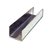 RIEL TIPO U DE PISO ARENA 21 38 X 43 MM POR 2 MTS ACERO INOXIDABLE