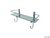 Repisa cristal con perchero en Bronce Cromado KURY106560