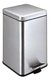Tacho De Basura A Pedal Acero Inoxidable 12 Lts Cuadrado