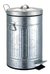 Cesto Basura Tacho Pedal Hierro Galvanizado Vintage 5 Lts