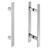 MANIJON COSIMO 40 X 10 Ø 400 C/C 600 MM LARGO ACERO INOX MATE CON KIT DE MONTAJE