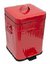 TACHO DE RESIDUOS A PEDAL CUADRADO ROJO 5 LTS - comprar online