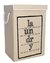 CESTO LAUNDRY BEIGE CON TAPA 40X30X60