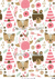 Lamina decoupage A4 - d152 - ositos y buhos