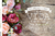 Lamina decoupage A4 - d176 - flores con fondo y frase