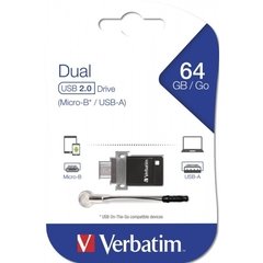 PENDRIVE VERBATIM DUAL DRIVE USB 2.0 64GB - comprar online