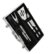 Set Asado x 4 Acero - Maletin Aluminio