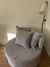 Sillón Redondo con Funda en Tusor liso