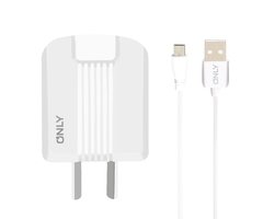 Cargador 220V Only Mod. 06 2 Usb + Cable TIPO C/MICRO USB 3.1A - Venta de Celulares y accesorios en Garín Escobar