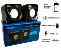 PARLANTES 2.0 NOGA NG-106 USB en internet
