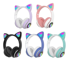 AURICULAR INALAMBRICO CATS CON OREJAS RGB CXT-B39