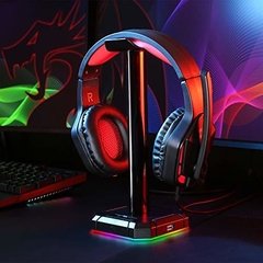 Soporte Auricular Redragon Scepter Pro Ha300 Rgb Hub