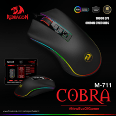 Mouse Gamer Redragon M711 Cobra Chroma 10000 Dpi Rgb