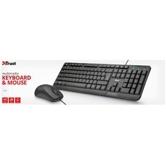 COMBO TECLADO Y MOUSE TRUST ZIVA MULTIMEDIA ES
