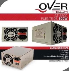 Fuente Pc Overtech Gx-6500 500w