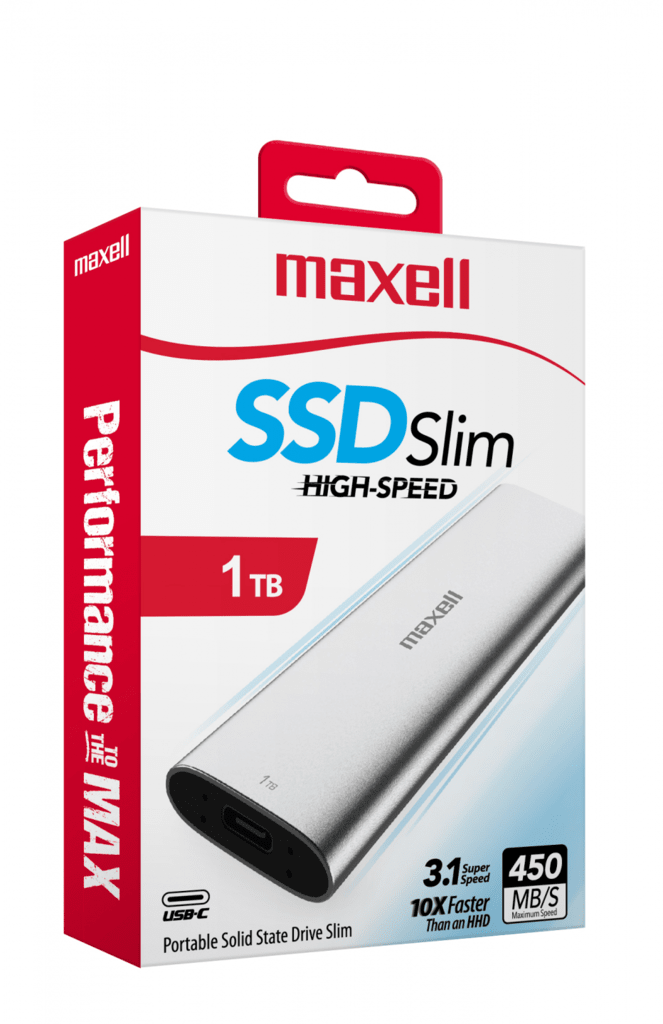 Disco Solido Externo Portable Ssd 1tb Maxell Tera Usb 3.1