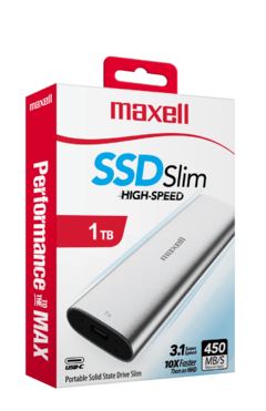 Disco Solido Externo Portable Ssd 1tb Maxell 1 Tera Usb 3.1