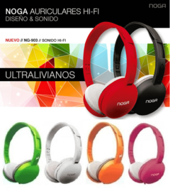 Auriculares para PC / Celular NG-903 - vincha ajustable - con control de volumen