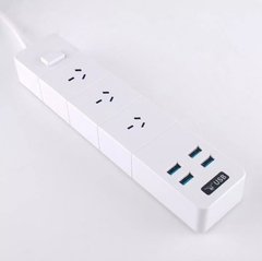 Zapatilla Prolongador 3 Enchufes 4 Usb Hub Inova TM-04 - comprar online
