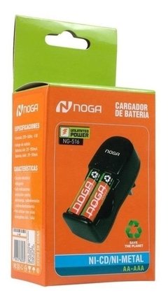 Cargador Noga pilas AA/AAA con Luz Led en internet
