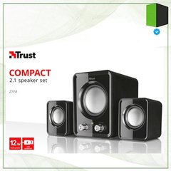 Parlante Trust Ziva 2.1 Altavoz Subwoofer Speaker Set 21525