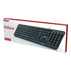 Teclado Multimedia Trust Ziva Usb Resistente A Derrames