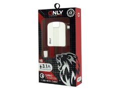Cargador 220V Only Mod. 06 2 Usb + Cable TIPO C/MICRO USB 3.1A - comprar online