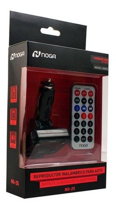 TRANSMISOR Mp3 Para Auto Noga Ng-25 Transmision Fm Usb Sd