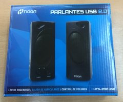 6Parlantes Pc Usb 2.0 Noga Hts-2020 6w Con Salida Auriculares
