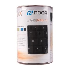 Teclado Pc Goma Flexible Impermeable Silicona Noga Nkb-76 - comprar online