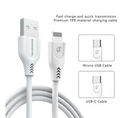 CABLE CARGA RAPIDA 3.1A SOMOSTEL Micro Usb/Type-C/Lightning - comprar online