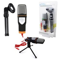 Micrófono Condensador SF-666 con Soporte Trípode para emisión en vivo/reuniones/discurso - comprar online