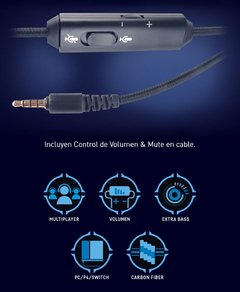 AURICULARES GAMER PARA P4, SWITCH Y PC //NOGA IZANAGI // en internet