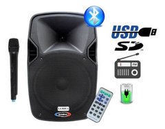 Parlante Portatil 10 Con Microfono Y Bateria Sanrai Rs1110 - comprar online
