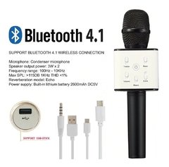 Microfono Karaoke Bluetooth Inalambrico C/ Parlante Modos Q7 en internet