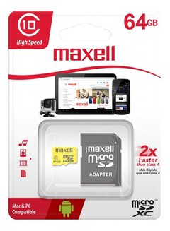 Memoria Micro Sd Xc 64 Gb Maxell Class 10
