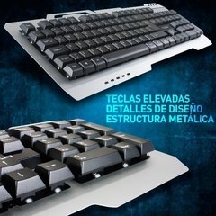 Combo Gamer Inalambrico Teclado Y Mouse Noganet Nkb Steel - comprar online