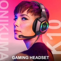 auriculares estéreo con graves Surround ,ONIKUMA K10 RGB, para videojuegos, PS4, Xbox, One PC con micrófono - Venta de Celulares y accesorios en Garín Escobar