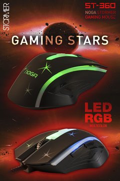 Mouse Gamer Noga St-360 2400dpi Gaming Retroiluminado Rgb - comprar online