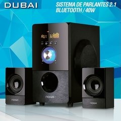 Parlantes Pc 2.1 Usb Sd Bluetooth Control Noga Net Dubai en internet