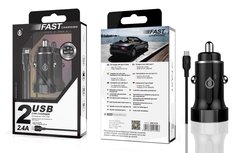 Cargador De Auto Oneplus A4728 Con Cable Tipo C  2.4A