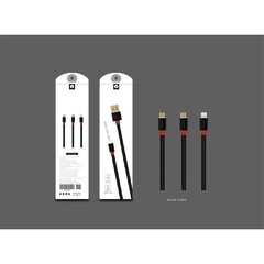 Cable usb ⦁ WUW-X100 - micro usb/tipo c/ lightning 2A carga rapida