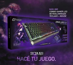 Kit Teclado Mouse Noga Nkb-089 Gamer Retroiluminado