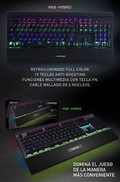 Teclado Gamer Noga Nkb-hybrid Semi Mecanico Retroiluminado! en internet