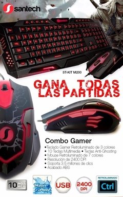 Combo Gamer Teclado+mouse Santech M200 en internet