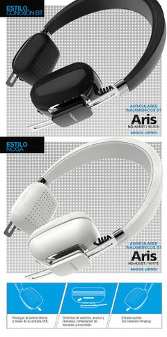 Auriculares Bluetooth Manos Libres Noga Aris NG-A31BT - Venta de Celulares y accesorios en Garín Escobar