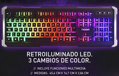 Kit Teclado Mouse Noga Nkb-089 Gamer Retroiluminado - comprar online